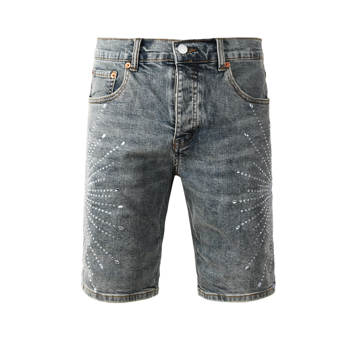 CASADEPT-PURPLE DENIM SHORTS 5093