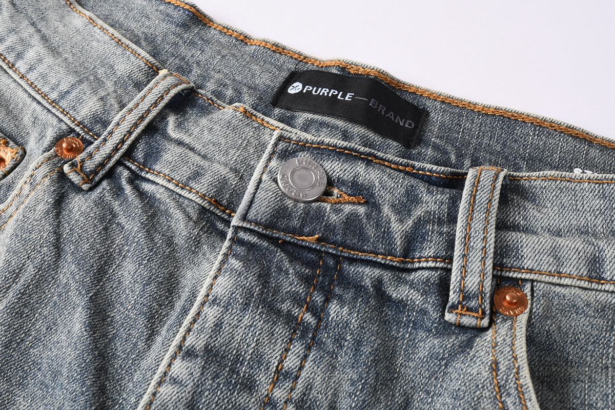CASADEPT-PURPLE DENIM SHORTS 5093