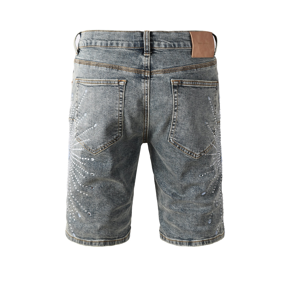 CASADEPT-PURPLE DENIM SHORTS 5093