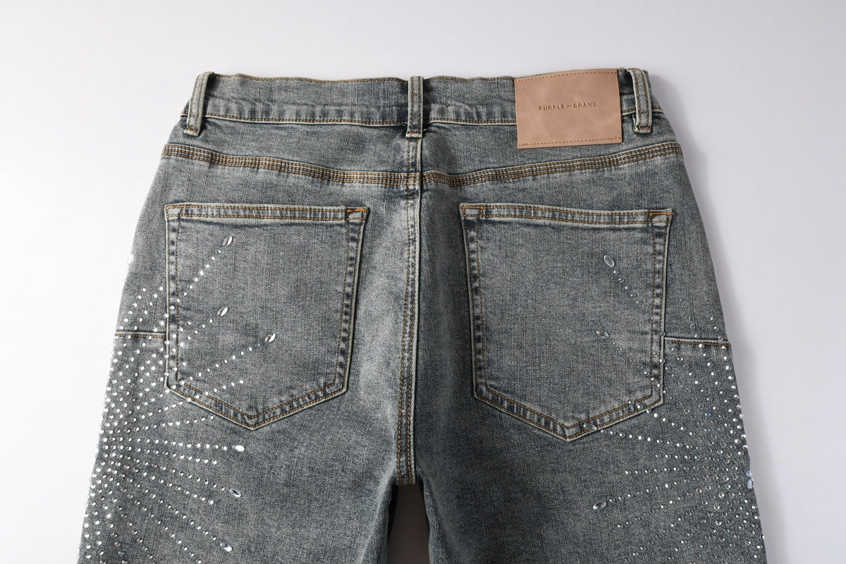 CASADEPT-PURPLE DENIM SHORTS 5093
