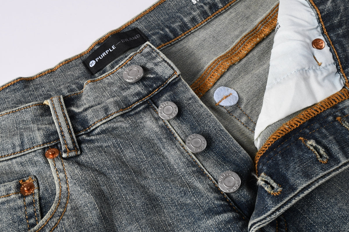CASADEPT-PURPLE DENIM SHORTS 5093