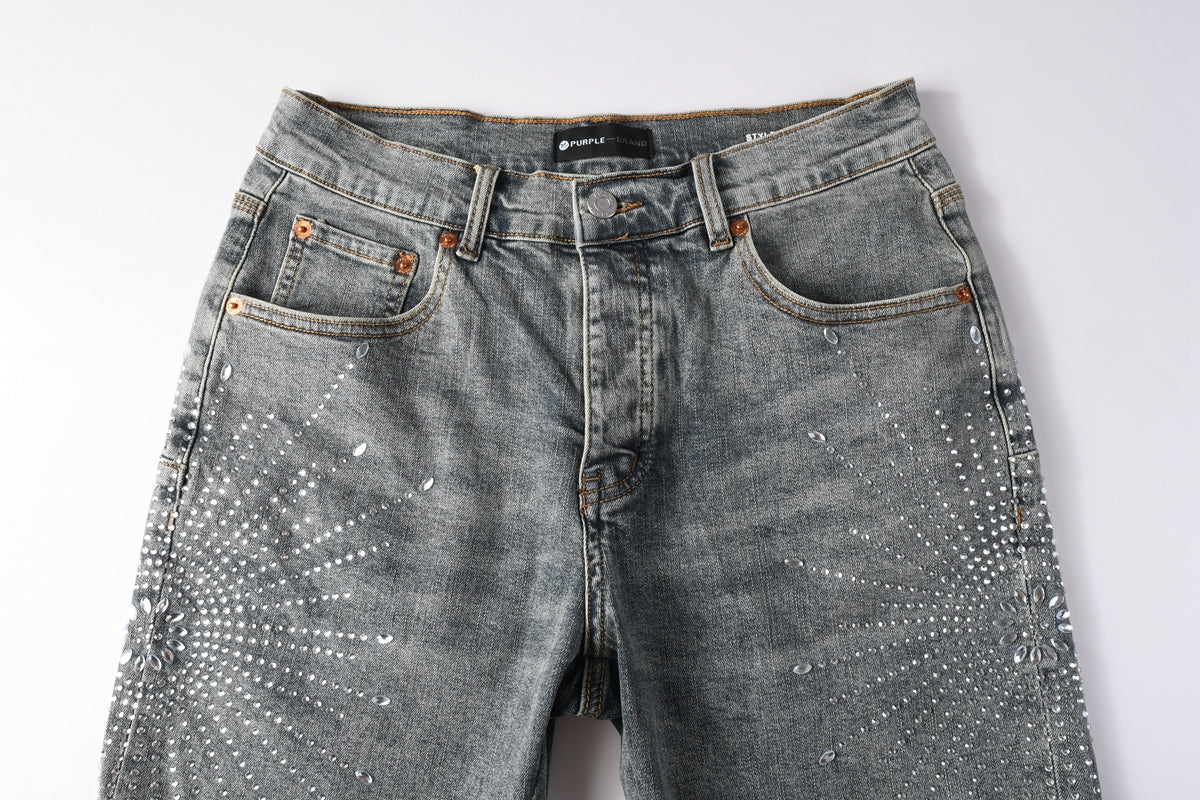 CASADEPT-PURPLE DENIM SHORTS 5093