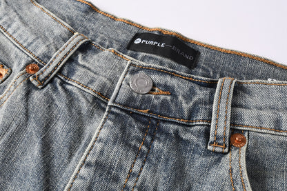 CASADEPT-PURPLE DENIM SHORTS 5093