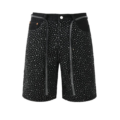 CASADEPT-PURPLE DENIM SHORTS 5095